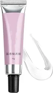 Solid Nail Glue Gel,Solid Gel Glue for Nails - Strong Press Nail Adhesive, Long Lasting Transparent UV Nail Glue for Women Girls