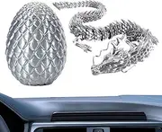 Crystal Dragon with Egg | 3D Printed Movable Joints Dragon with Egg | Dinosaur Christmas Fidget Toy for Girls Kids Easter Basket Stuffers Borato