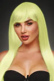 Pleasure Wigs Amber Glow In The Dark Wig