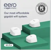 Amazon eero 6+ mesh wifi system - Supports internet plans up to a Gigabit 3 Pack