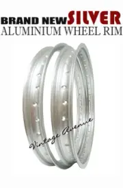 HONDA XR75 1973 '74 '75 '76 '77 1978 ALUMINIUM (SILVER) FRONT + REAR WHEEL RIM