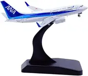 Pre-Built Model Aircraft 8CM for ANA B737-700 JA02AN 1:400 Finished Airplane Replica Highly Detailed Airliner Model Miniature Airplane Model