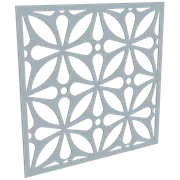 ProtectorAl 300-1200w x 300-1200h Silver Matt/Gloss White Morrocco Unframed Composite Deco Panel