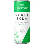 Lawrenny Vodka Soda Lime Can 250mL