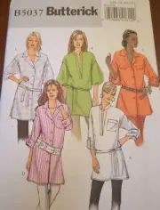 Butterick EASY Pattern B5037 Misses'/Petite Tunic & Belt size 16-18-20-22 UC/FF
