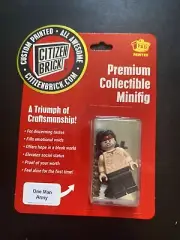 One Man Army Citizen Brick Minifig Minifigure Brand New