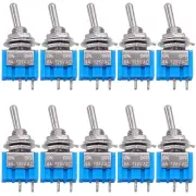 30Pcs 10K Potentiometer +10PCS SPST Mini Toggle Switch 2 Pin 2 Position On/Off M