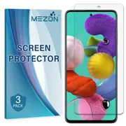 [3 Pack] Samsung Galaxy A51 Ultra Clear Screen Protector Film by MEZON – Case Friendly, Shock Absorption (A51, Clear) – FREE EXPRESS