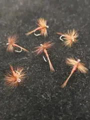 TROUT DRY FLY MIDGE BROWN # 20 CUSTOM TIED FRONTIER FLY COMPANY