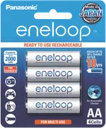 Eneloop AA Rechargeable Batteries 4 Pack