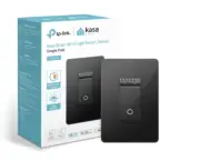 Kasa Smart Dimmer Switch HS220, Single Pole, 2.4GHz Wi-Fi Light Switch (Black)