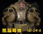 【翔準軍品AOG】WOSPORT C5戰術耳機頭盔款HD-24-A（無降噪版）通訊設備耳麥戶外矽膠耳罩高彈海綿耳罩E0140AKZ