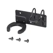 Microphone Holders with Wire Rack Wall Mounted Microphone Hook Stands Black