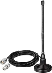 Bingfu 27MHz Radio Antenna Magnetic Base Soft Whip PL259 & BNC Male Compat...