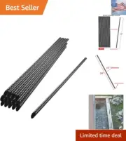 24” Ground Rebar Stakes 16 pcs, Heavy Duty Hook Ground Anchors, Steel Plant S...