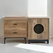 Merryluk Bedroom Set Beside Table and Pet End Tables: Stylish Bedroom and Pet Furniture Set