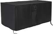 Jungda Patio Deck Box Cover 120 Gallon,Outdoor Storage Deck Boxes, Waterproof Outdoor Storage Box Cover Furniture Covers - 56 x 27 x 23 Inch