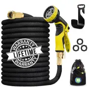 J&B XpandaHose 50ft Expandable Water Garden Hose w/ Holder - Heavy Duty