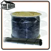 Black 15mm Outside Dia 10M Nylon Spiral Cable Wire Wrap Tube WS Australian