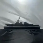 Metal War Ship Wall Art