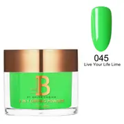 Billionaire SNS Gelish Dip Dipping Acrylic Nail Powder 045 Live Your Life Lime