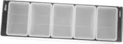 ABOOFAN Compartment Condiment Box with Lid Versatile Snack Container for for Kitchen Use Fruit Storage