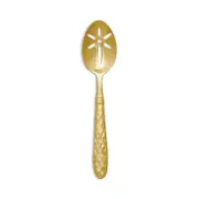 Vietri Martellato Gold Tone Slotted Serving Spoon