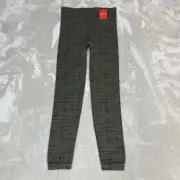 Spanx Leggings Womens XL Green Geometric Look At Me Know High Rise Shaping NWT