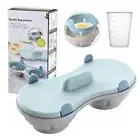 NEWEgg Poacher Microwavable, Egg Steam with Measure Cup Dishwashable, Egg Maker