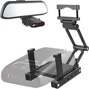 Radar Detector Mount,Aluminum Radar Mounting Base,Mirror Mount Radar Detector Bracket,For Uniden,Cobra,Escort,Valentine V1,Beltronics, Whistler,Rocky Mountain Phantom-T etc Radar Detectors (black)