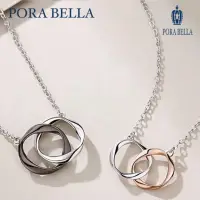 在飛比找momo購物網優惠-【Porabella】925純銀情侶款項鍊 男女款時尚小眾簡