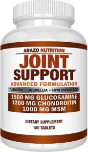 Glucosamine Chondroitin Turmeric MSM Boswellia - Joint Support Supplement for Re