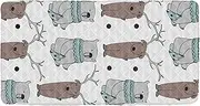 Cute Animal Toddler Portable Bed Sheet Waterproof Cot Sheet for Kids Camping Cot for Kids Baby Sleeping 50'' x 25'' (Sheet,Bed Not Included)