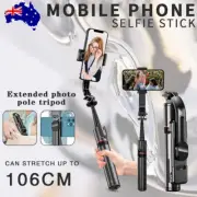 106CM FLEXIBLE MOBILE PHONE TRIPOD HOLDER STAND SELFIE STICK BLUETOOTH REMOTE