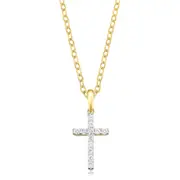 Celebration 9ct Yellow Gold with Round Brilliant Cut 0.15 ct tw of Lab Grown Diamond Pendant