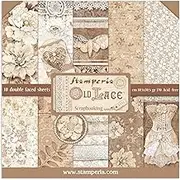Stamperia Double-Sided Paper Pad 12"X12" 10/Pkg-Old Lace, 10 Designs/1 Each