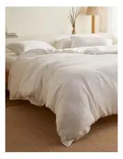 [Sheet Society] Kane Bamboo Quilt Cover Set in White