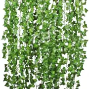 12/24 PCS Fake Ivy Leaves Artificial Greenery Vines For Room Decor Garland
