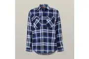 5 x Hard Yakka Mens Check Flannel Closed Front Shirt Y04006 - Multicolour Randomly Selected Assorted Flannels