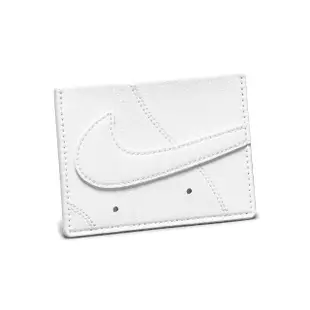 【NIKE 耐吉】錢包 Icon Air Force 1 Card Wallet 白 皮革 卡片夾 皮夾(N100973817-6OS)