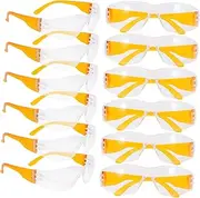 ADOCARN 12Pcs Safety Goggles Protective Eyewear for Swimming and Lab Use Comfortable Fit for Boys and Durable Material Windproof Sandproof Design