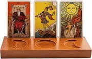 Wood Tarot Card Holder Stand | Tarot Card Display Stand,Tarot Card Accessories, Witch Divination Tools, Wiccan Supplies and Tools, Tarot Decor