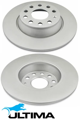 REAR SOLID DISC BRAKE ROTORS FOR VOLKSWAGEN AXX BYD AXW BLR BLX BVY CBBB 2.0L I4 (for: Volkswagen)