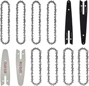 GZHZM 3/4/6/10/12pcs 4/6" Chains,Home 4/6" Mini Chainsaw Accessories (Guide/Chain) Replacement Chains For Cordless Pruning Saws,Cutting Tools