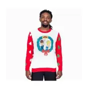 Adult Unisex Beavis & Butthead 1990s MTV Head-Banging Ugly Christmas Sweater