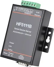 Fdit HF-5111B Serial Network Server Efficient RJ45 RS232/RS485/RS422 to Ethernet Serial Server for TCP/IP Connection Ideal for Home Automation