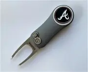 New Pitchfix Hybrid 2.0 Switchblade Atlanta Braves Golf Divot Tool