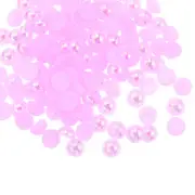 720pcs ABS Half Pearl Beads 6mm Flat Back Imitation Pearl Colorful Purple