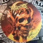 Ashes Lie Still INGESTED Signed Autographed Turntable Slipmat For Vinyl Records