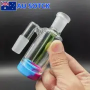 14mm 90° Ash Catcher Reclaimer Pipe 90 Degree Hookah Attachment Silicone Jar AU